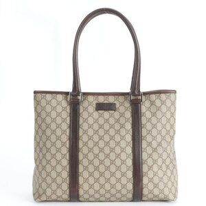 Gucci GG Supreme Leather Tote Shoulder Document